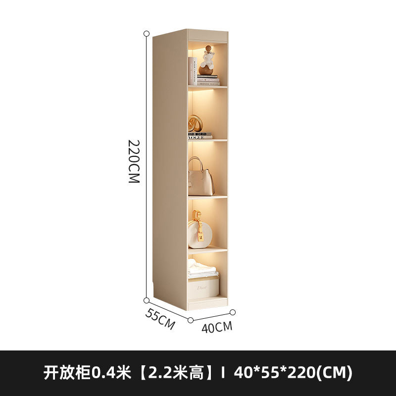 法式奶油风衣柜小户型家用柜子现代简约卧室通顶储物柜定制大衣橱