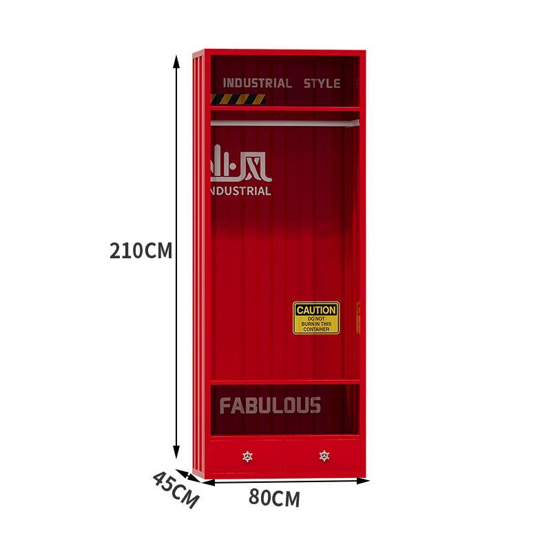 集装箱家用卧室更衣柜服装店健身房loft工业风衣橱收纳柜子储物柜