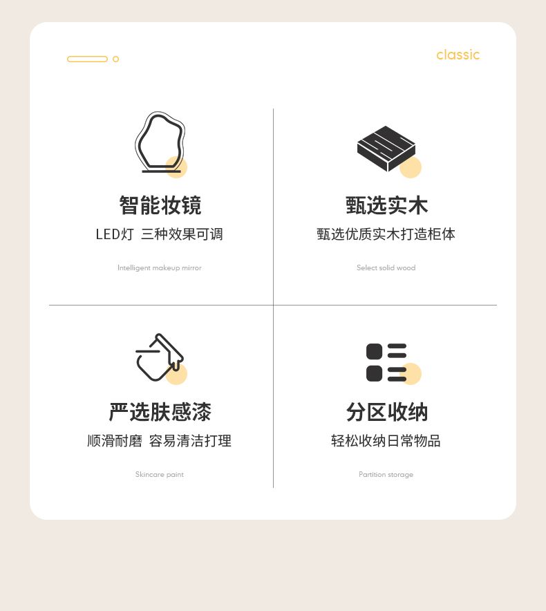 梳妝檯高端大氣烤漆全實木臥室簡約現代小戶型輕奢北歐牆角化妝桌