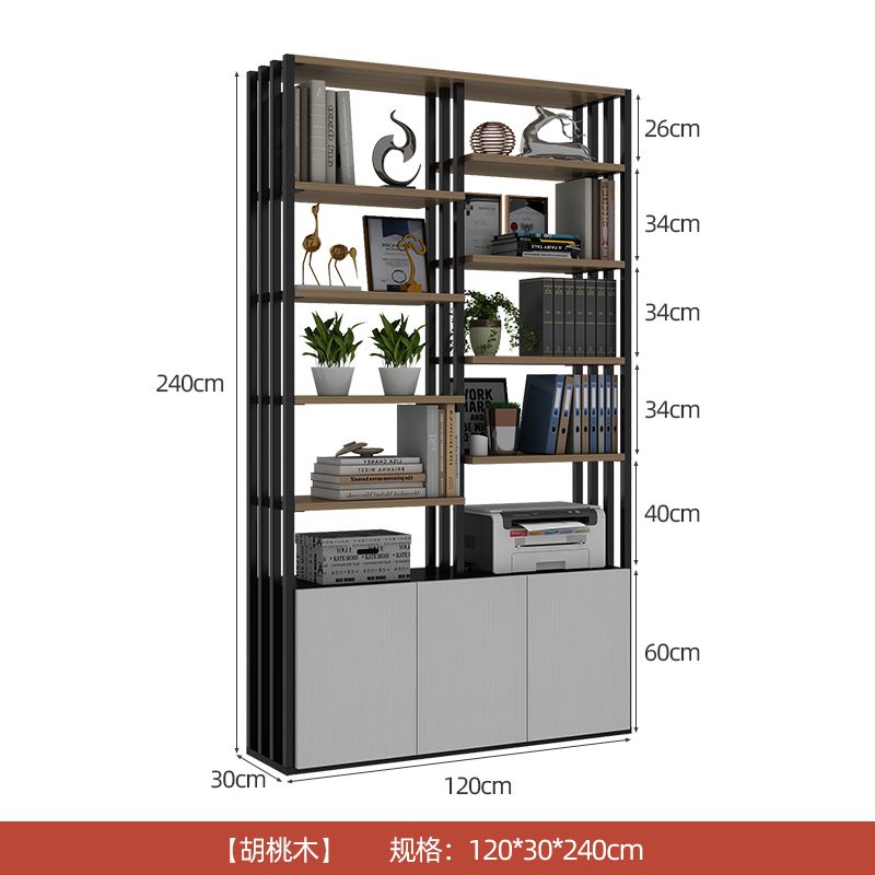办公室隔断置物架落地餐厅围栏卡座栅栏玄关文件架铁艺屏风隔断柜