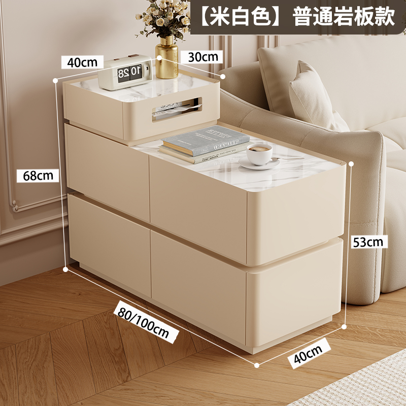 【推荐】沙发轻奢边柜智能侧边客厅高级多功能茶几网红储物柜边几