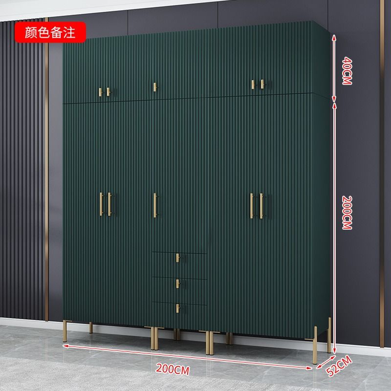 简约轻奢衣柜家用卧室用小户型简约柜子出租房用组装衣橱高级网红