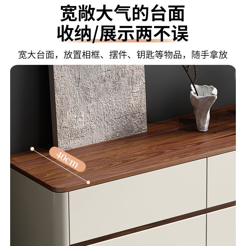 简约现代五斗柜客厅靠墙收纳柜法式复古卧室床尾床头储物抽屉柜