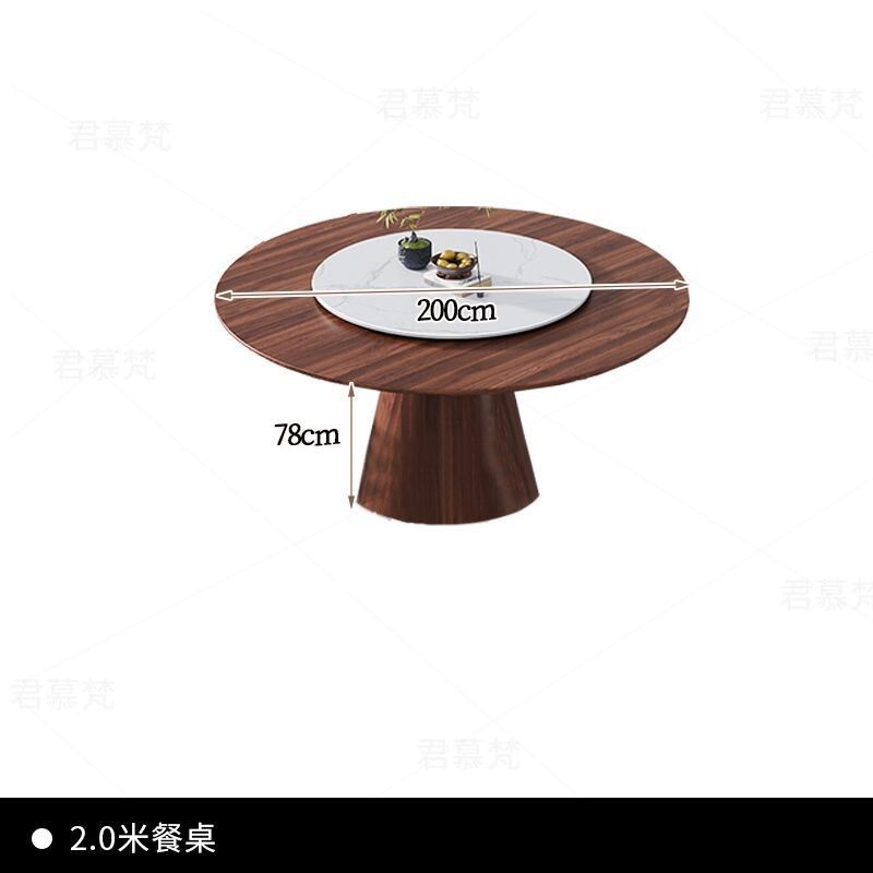 北美黑胡桃木全实木餐桌现代简约家用小户型2025新款网红客厅餐桌