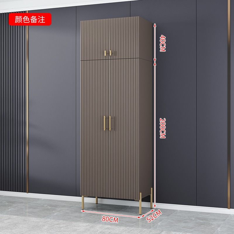简约轻奢衣柜家用卧室用小户型简约柜子出租房用组装衣橱高级网红