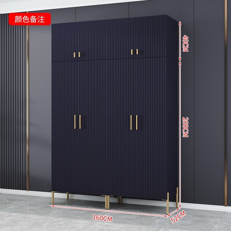 简约轻奢衣柜家用卧室用小户型简约柜子出租房用组装衣橱高级网红