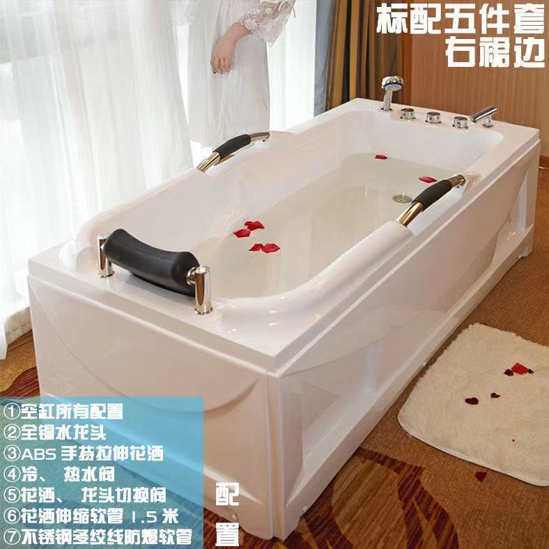 包邮亚克力小浴缸 豪华冲浪按摩恒温加热独立式浴盆 欧式家用浴池