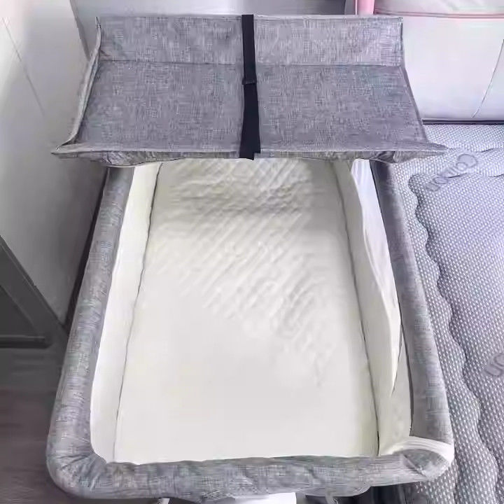 婴儿床可移动多功能便携式宝宝床可折叠摇篮床新生儿拼接大床