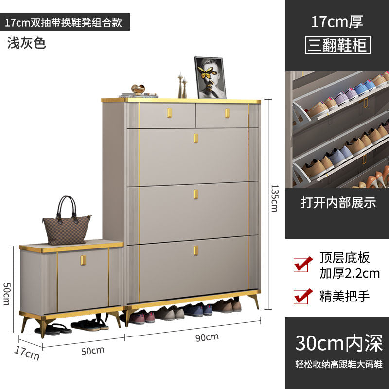 超薄翻斗鞋柜子多功能多层门口进门靠墙玄关柜大容量超大收纳鞋架
