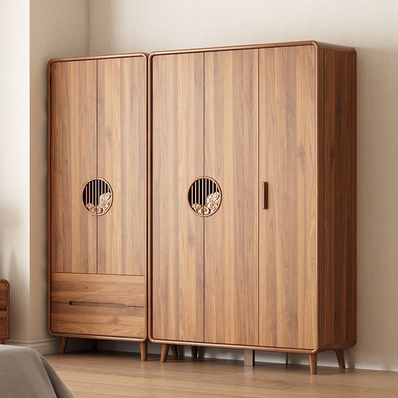 中式衣柜家用卧室实木色衣橱新款儿童收纳储物柜小户型多层大容量