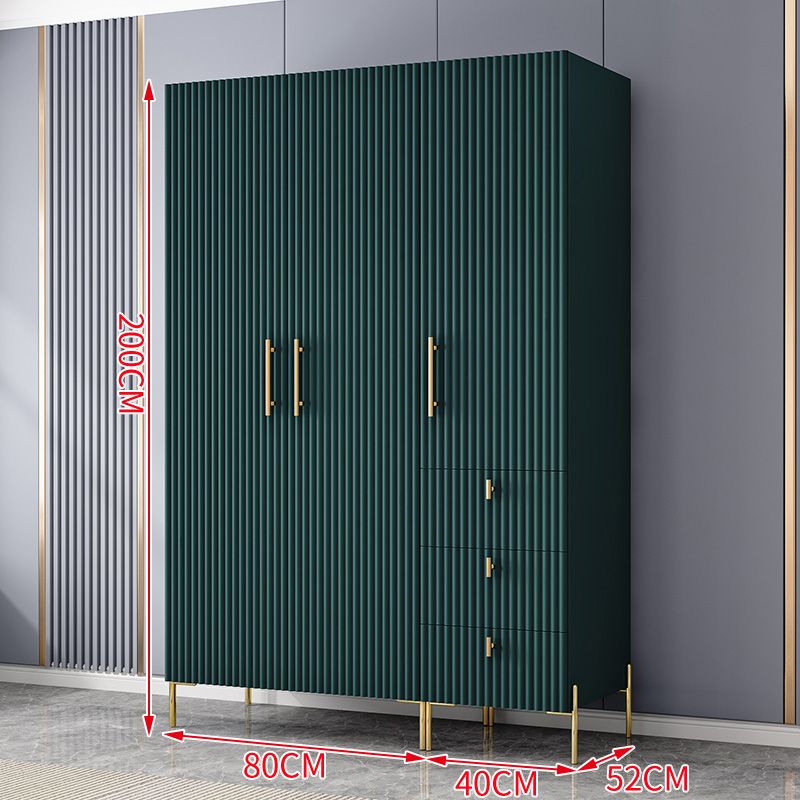 现代简约衣柜五门四门极简衣橱组合大衣柜家用卧室轻奢收纳柜子