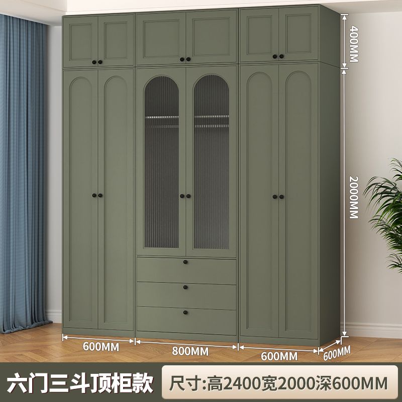 家用钢制衣柜卧室小户型铁艺挂衣柜组合儿童衣橱夹缝柜储物柜