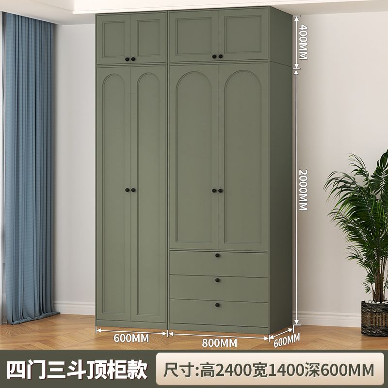 家用钢制衣柜卧室小户型铁艺挂衣柜组合儿童衣橱夹缝柜储物柜