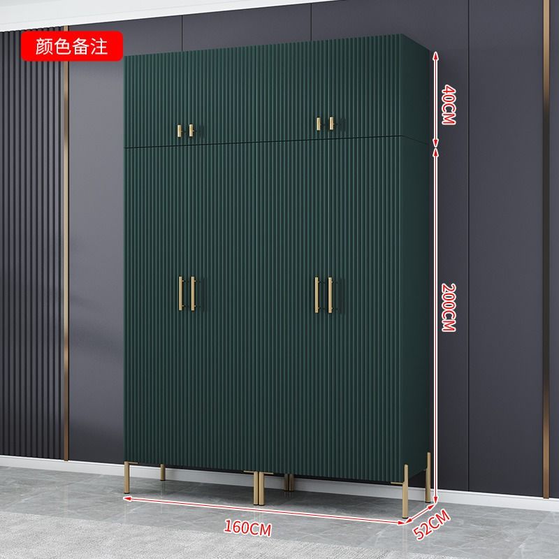 简约轻奢衣柜家用卧室用小户型简约柜子出租房用组装衣橱高级网红