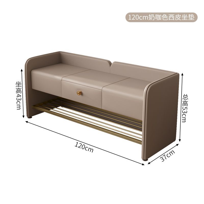 轻奢高级感换鞋凳家用门口换鞋凳可坐穿鞋凳鞋柜一体入户长条鞋凳