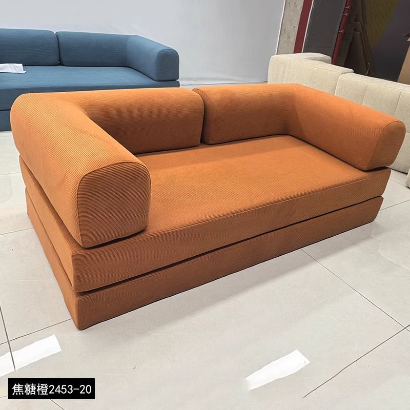 2025新款模块沙发床客厅侘寂风可拆洗压缩一体化折叠两用泰迪沙发