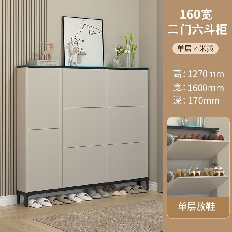 新款超薄鞋櫃現代簡約落地家用薄款大容量走廊入戶門口鞋櫃網紅