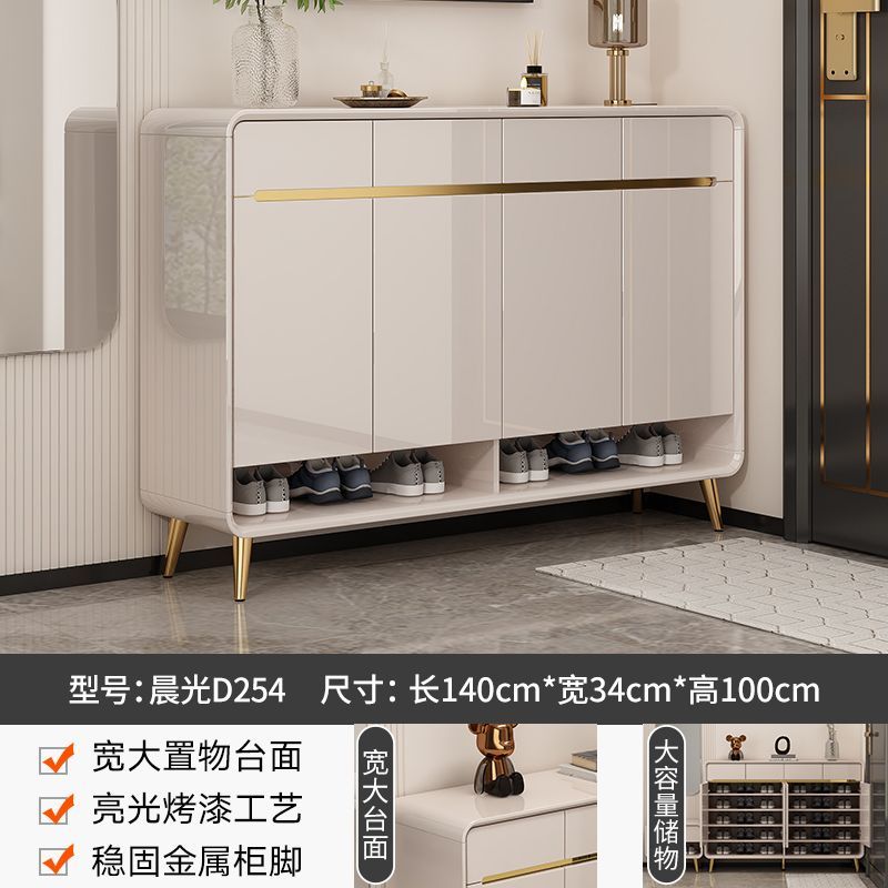 2025爆款烤漆入户鞋柜家用门口大容量收纳柜带换鞋凳沙发隔断柜