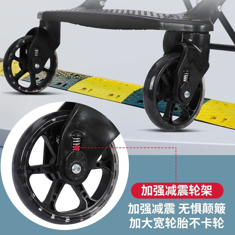 双胞胎溜娃神器双人轻便折叠手推车婴儿宝宝可坐可躺二胎龙凤胎遛