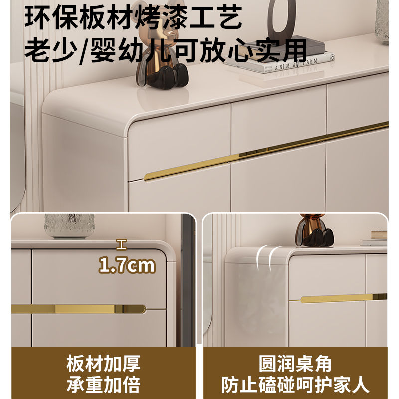2025爆款烤漆入户鞋柜家用门口大容量收纳柜带换鞋凳沙发隔断柜