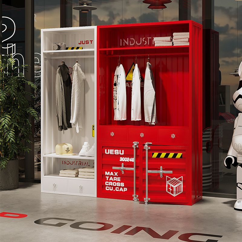 集装箱家用卧室更衣柜服装店健身房loft工业风衣橱收纳柜子储物柜