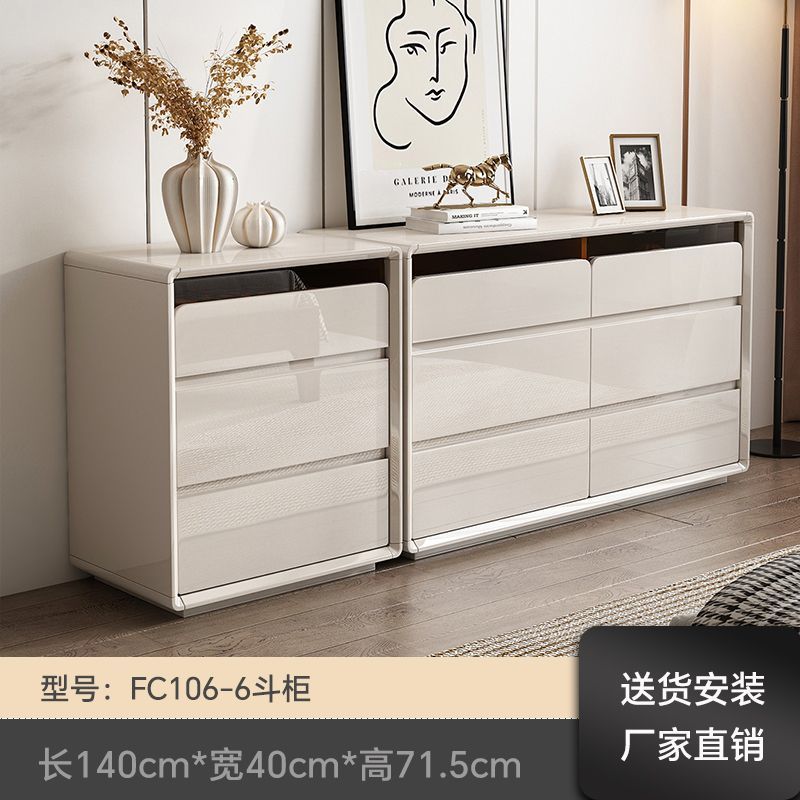 简约现代斗柜卧室九斗柜客厅家用六斗柜三斗烤漆实木抽屉收纳柜子