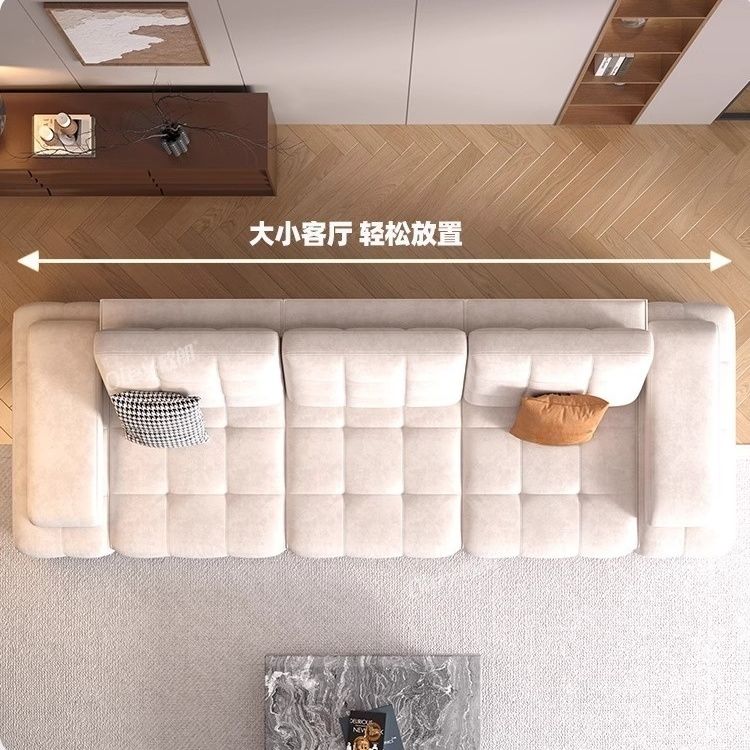 劳伦斯电动沙发床科技布小户型客厅功能沙发床猫抓布现代简约沙发