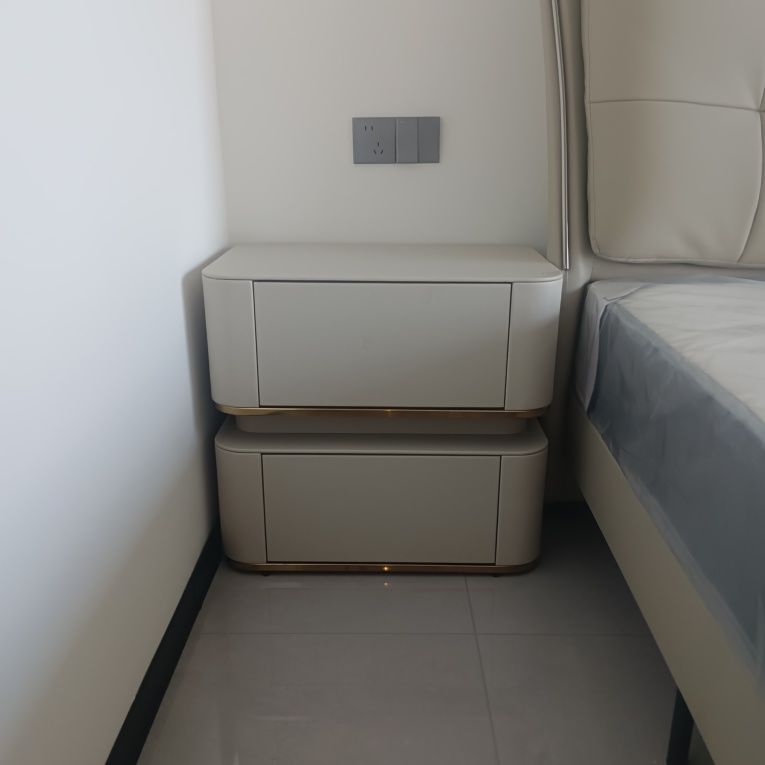 梳妆台实木现代简约卧室高级小户型岩板化妆桌斗柜化妆台一体主卧