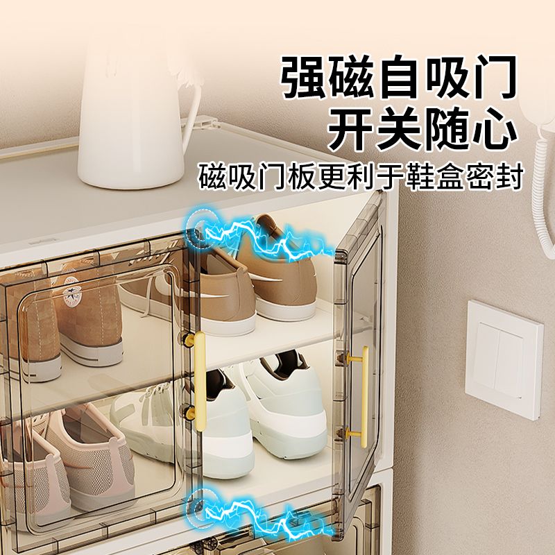 鞋柜门口进门家用结实耐用防尘鞋架多功能多层靠墙入户门收纳鞋盒