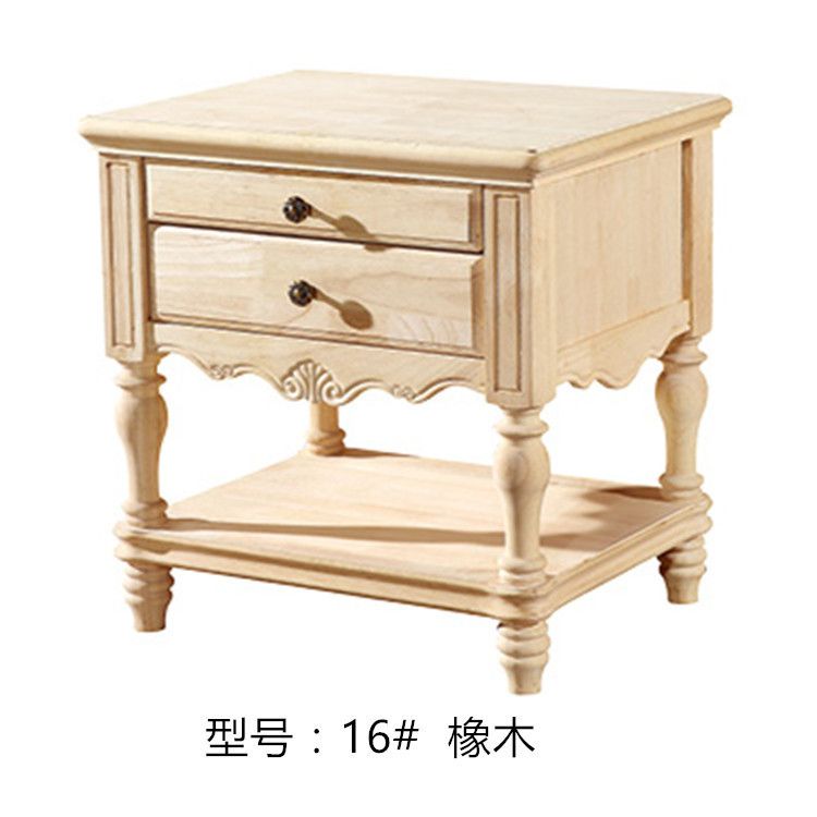 美式牀頭櫃實木牀頭櫃寶馬灰色現代簡約收納櫃儲物櫃輕奢臥室傢俱