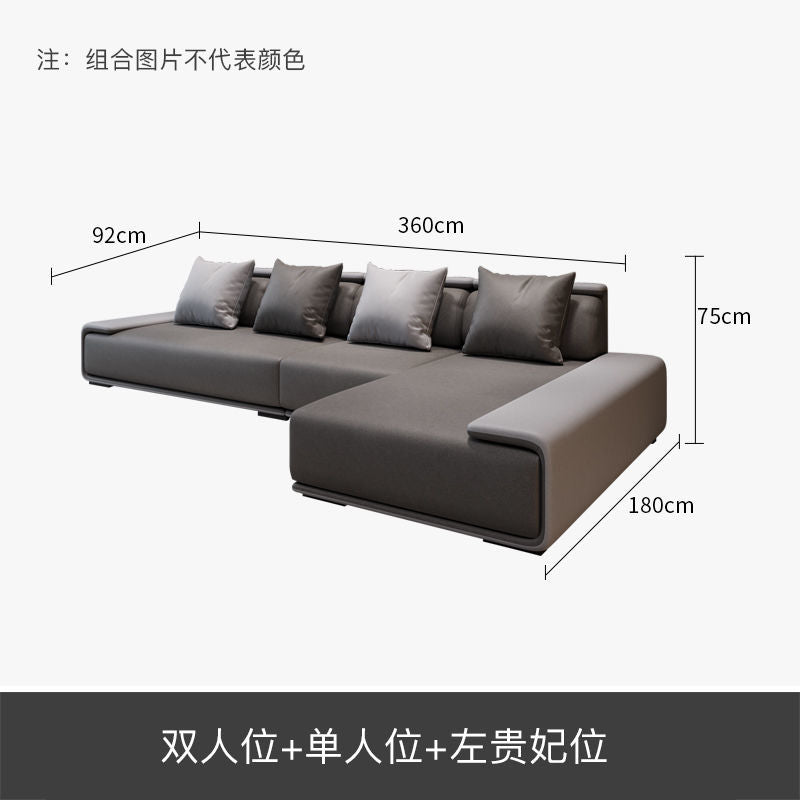 北欧布艺沙发客厅大小户型组合可拆洗现代简约乳胶科技布沙发整装