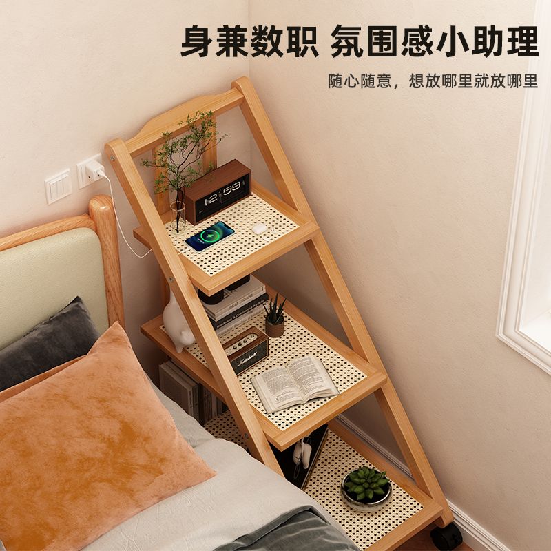 边几小茶几床头桌子沙发边柜移动长虹玻璃小户型客厅茶桌日式角几