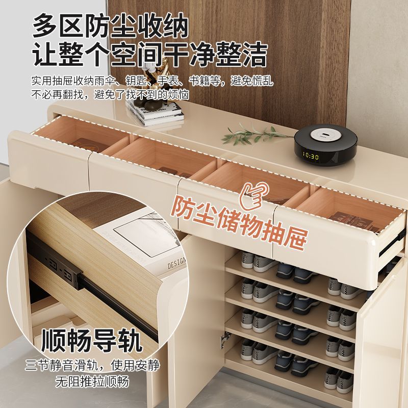 门口鞋柜房间斗柜鞋柜一体家用门口储物收纳柜一体靠墙入户玄关柜