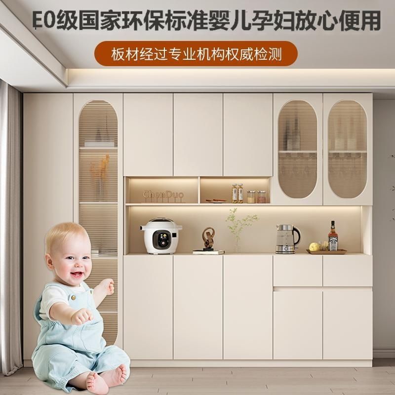 实木餐边柜一体靠墙现代简约客厅置物柜餐厅茶水柜酒柜收纳储物柜