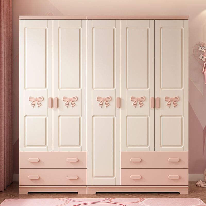 衣柜儿童大衣柜现代卡通卧室储物收纳柜小户型女孩家用衣橱0.8米