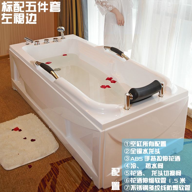 梵帝兰亚克力小浴缸 豪华冲浪按摩恒温加热独立浴盆 欧式家用浴池