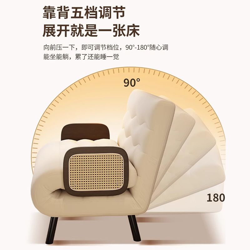 实木沙发床沙发可折叠两用客厅多功能双人伸缩小户型阳台单人沙发
