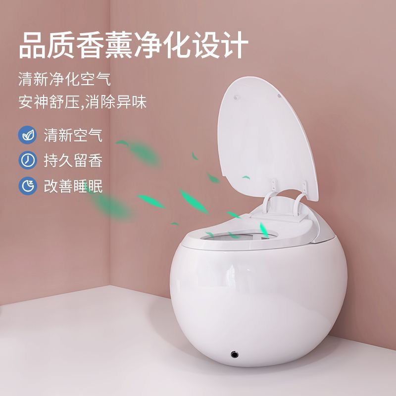 高级灰蛋形智能马桶即热式无水压限制座便器一体式家用双水路坐便
