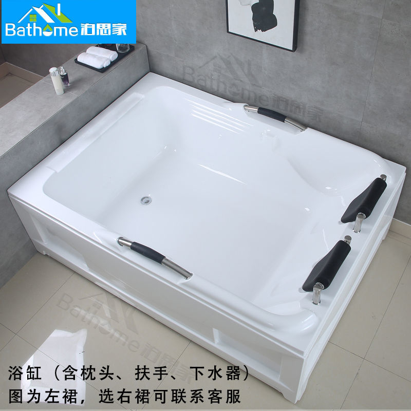 双人超大号成人家用亚克力情侣网红大户型酒店用工程恒温浴盆浴缸