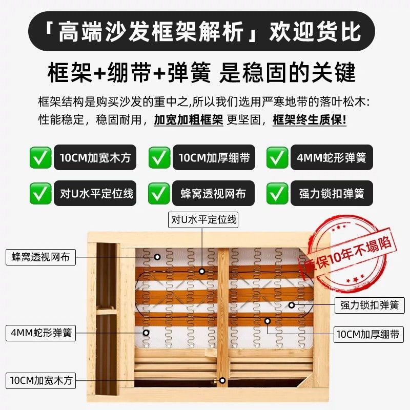 劳伦斯极简沙发直排客厅设计可调高靠背生态真皮黑色棋盘格造型