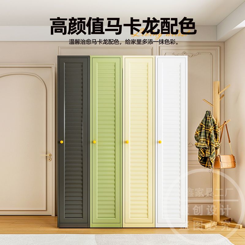 铁皮衣柜家用卧室储物柜2025新款简约小户型无甲醛儿童衣橱收纳柜