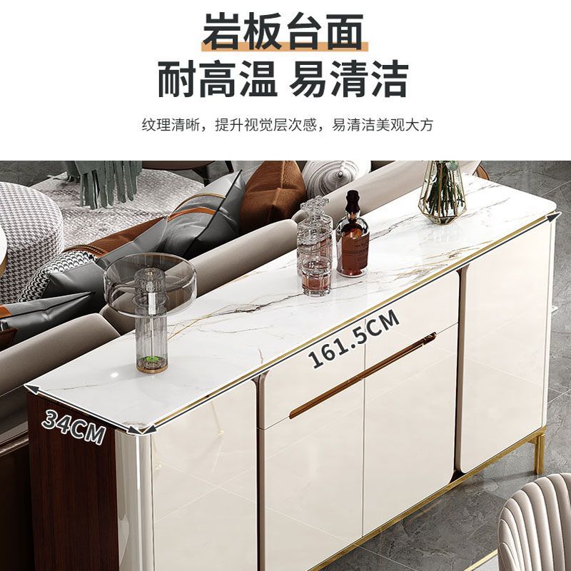 轻奢岩板鞋柜家用门口大容量收纳储物柜多功能入户门口客厅隔断柜