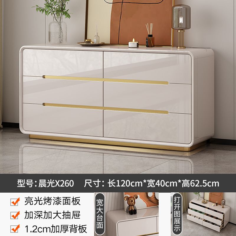斗柜卧室主卧家用五斗柜多层抽屉收纳柜轻奢奶油风九斗柜储物柜子