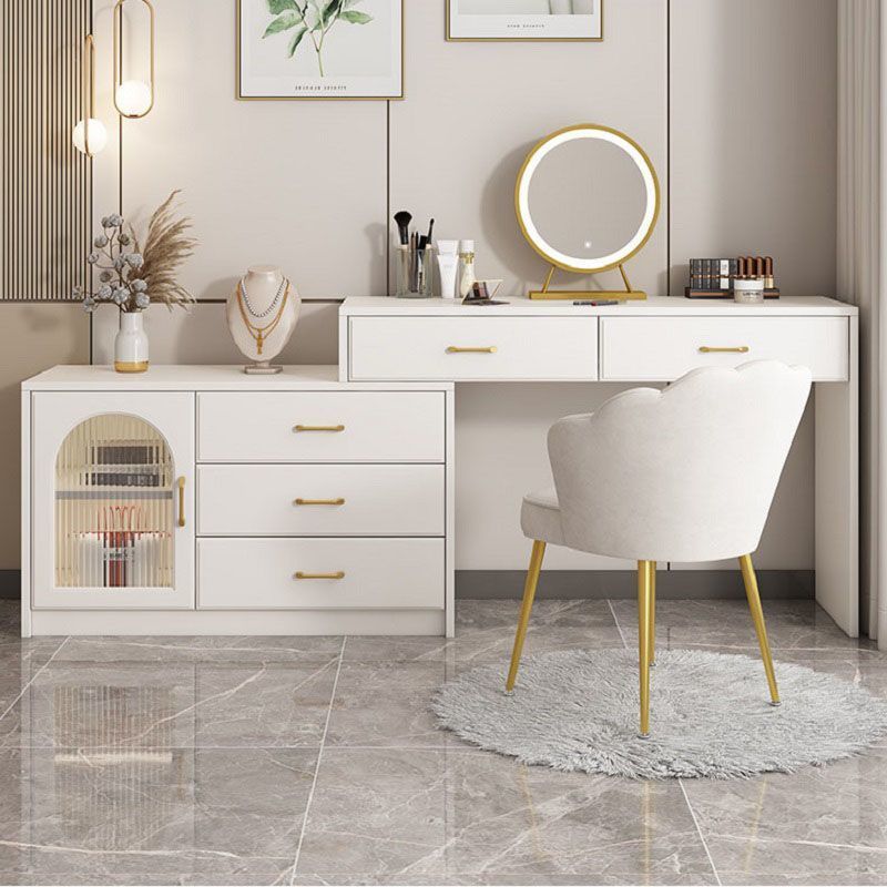 梳妆台斗柜一体梳妆柜卧室现代简约小户型轻奢床尾柜可伸缩化妆桌