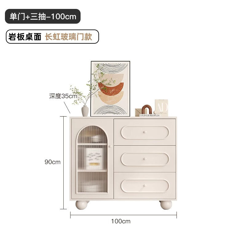 实木餐边柜斗柜小户型轻奢收纳柜储物柜橱柜家用客厅简约靠墙柜子
