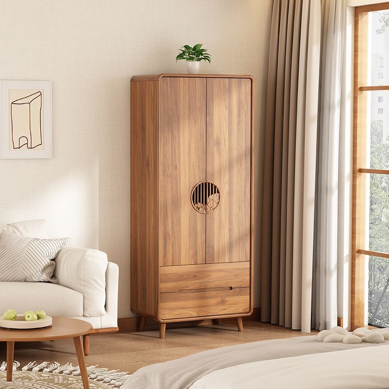 中式衣柜家用卧室实木色衣橱新款儿童收纳储物柜小户型多层大容量
