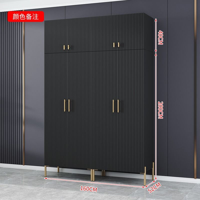 简约轻奢衣柜家用卧室用小户型简约柜子出租房用组装衣橱高级网红