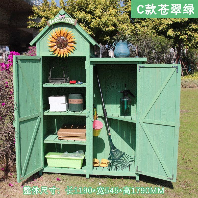 户外储物柜庭院花园防雨防晒工具柜杂物置物整理箱阳台室外收纳柜