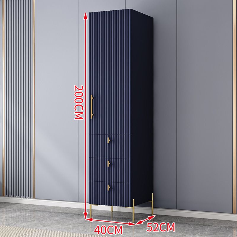 现代简约衣柜五门四门极简衣橱组合大衣柜家用卧室轻奢收纳柜子