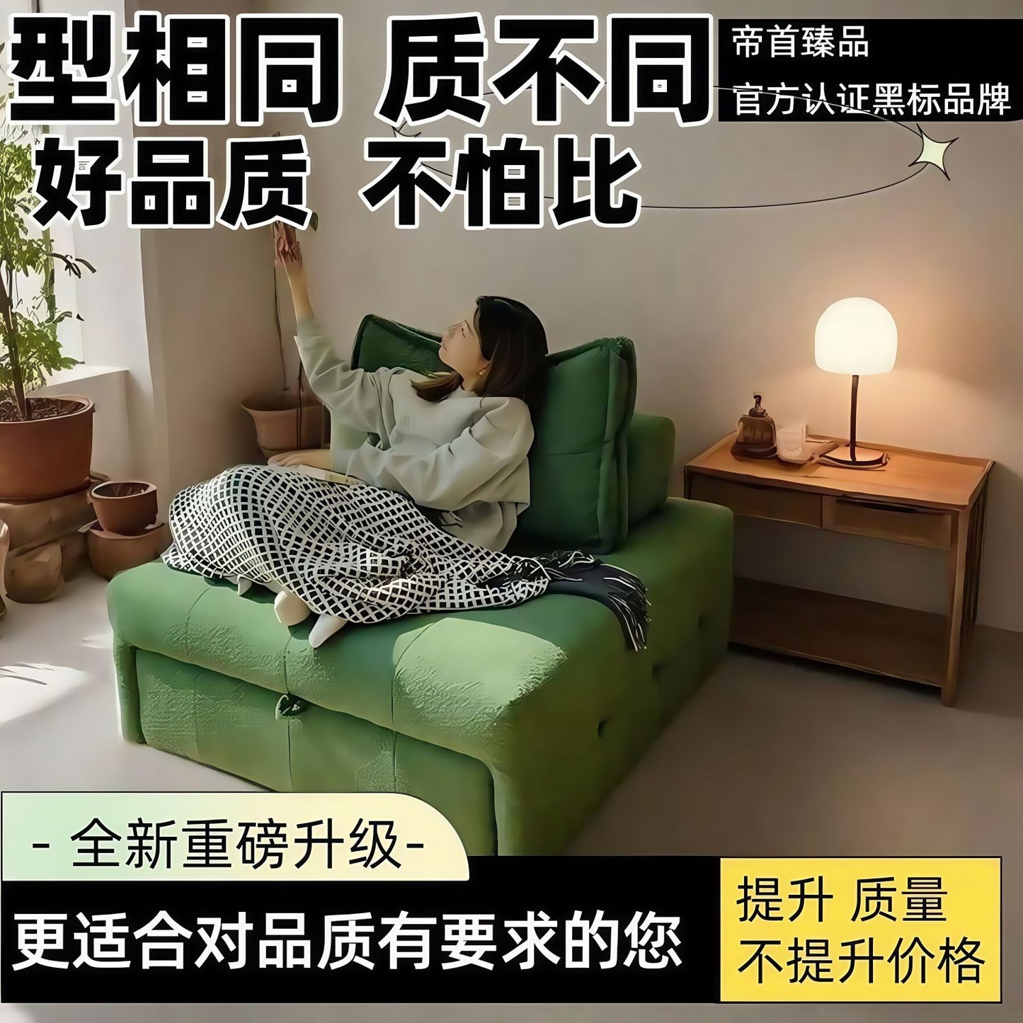 家用小沙发床单人折叠床小户型折叠可躺伸缩式客厅贵妃椅布艺沙发